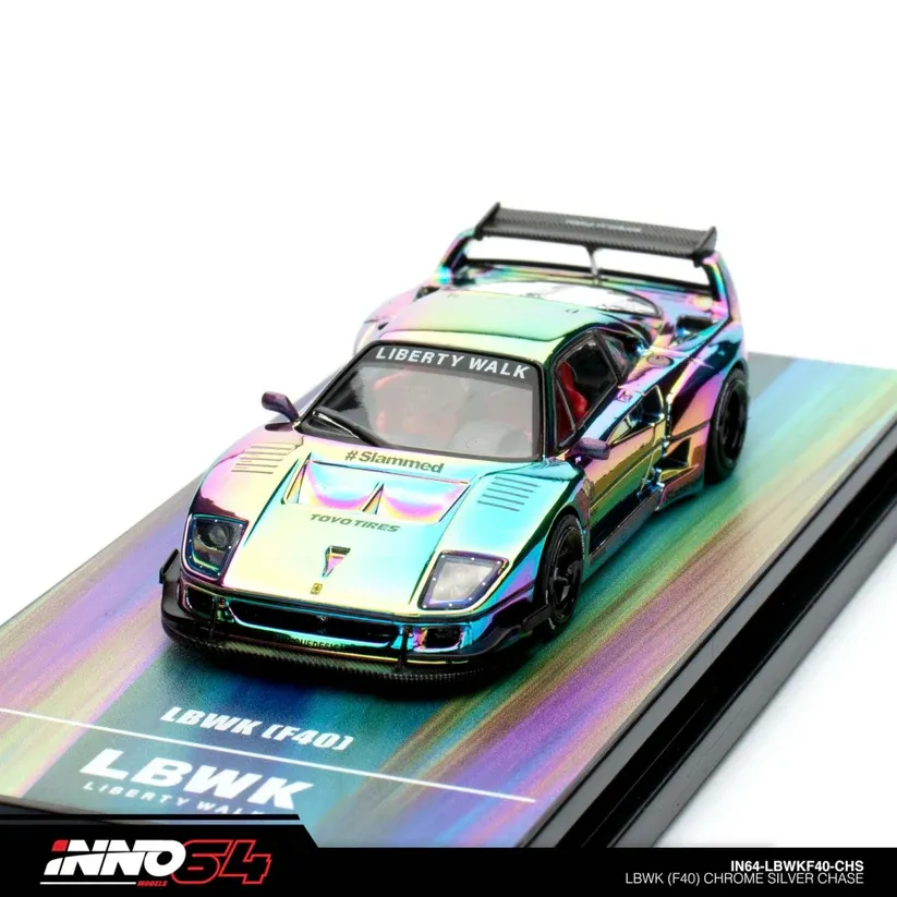 1:64 INNO F40 LBWK -Chrome Silver CHASE