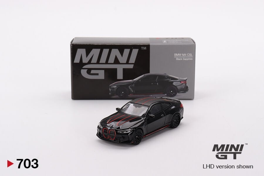 1:64 Mini GT BMW M4 CSL  Black Sapphire