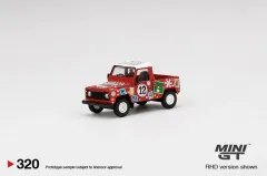 MINI GT #320 1/64 Land Rover Defender 90 Pickup - 2021 Noel Sürümü