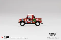 MINI GT #320 1/64 Land Rover Defender 90 Pickup - 2021 Noel Sürümü